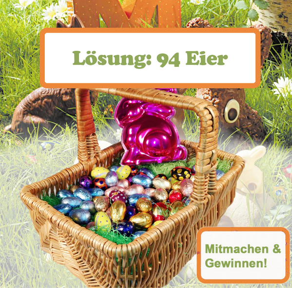 CHSchokogramm's tweet photo. Lösung des Ostergewinnspiels: 94 Eier haben befinden sich  in unserem Osterkorb - http://t.co/6cVJXC4UGl http://t.co/jWqIgUM51Y