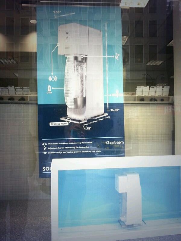 SRMandeles's tweet image. SodaStream on display in NYC! Yet another @BDSFail, just in time for #Passover! Sorry, @BDSmovement @PACBI #exceptnot