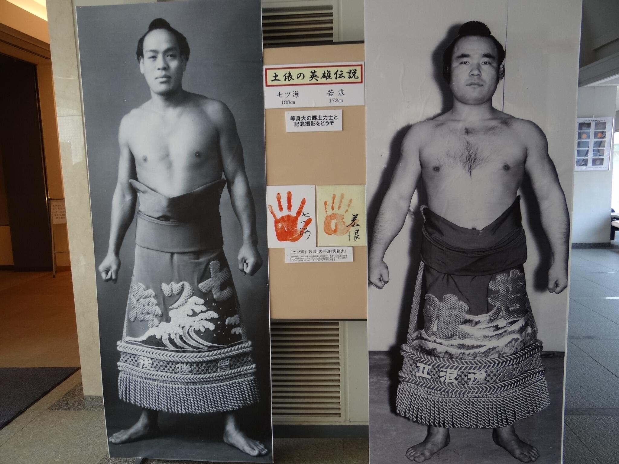 日本相撲協会公式 в X: „＜七ツ海・若浪展＞会場入口の等身大