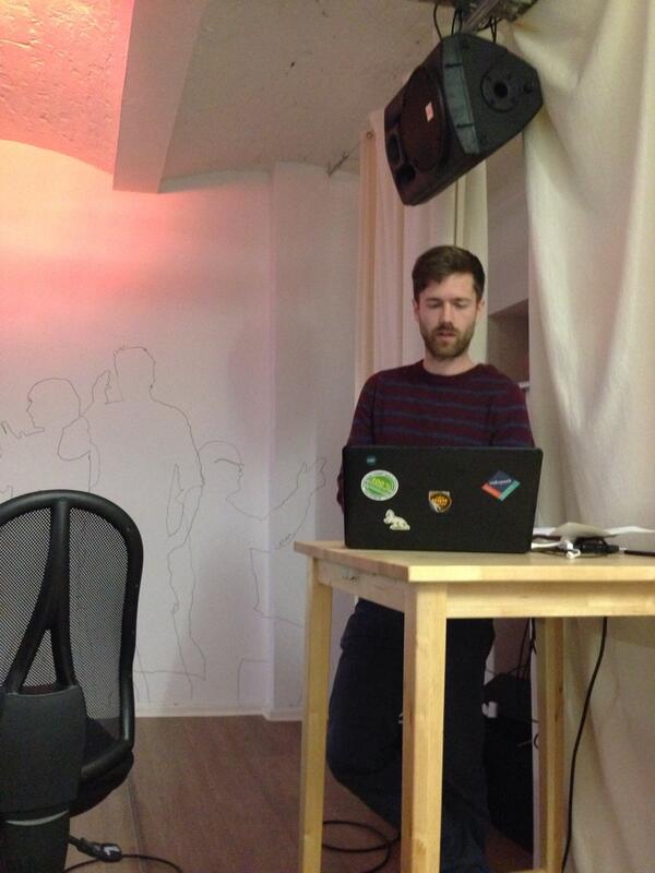 AnnaRRose's tweet image. Yay Dave. Presenting @videopath at the HTML 5 meetup hosted by the lovely @onna_no_hito & @bemyapp #html5bug !