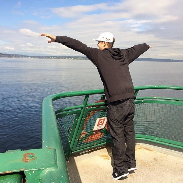RyanSheckler's tweet photo. Doing it! http://t.co/w5ayesNoxZ
