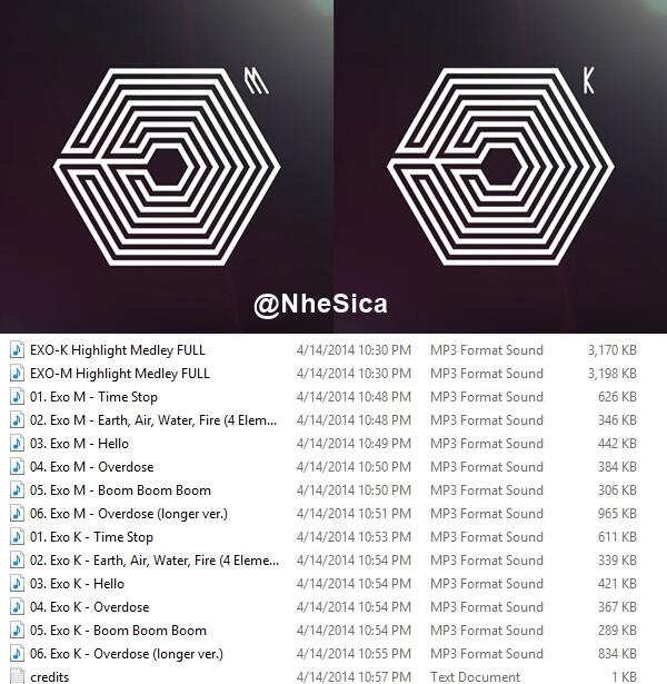 Nhesie On Twitter Exo Overdose Highlight Medley Full Mp3 Song Cuts Download Https T Co Pptd5m9w7k Http T Co Ayrxrx6m6p