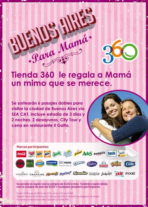 Tienda360's tweet photo. ¿Te gustaría ir a Buenos Aires con mamá? ¡Sorteamos 6 pasajes con estadía! Toda la info en http://t.co/YiXWKefw90 http://t.co/r9m3OEiFG9