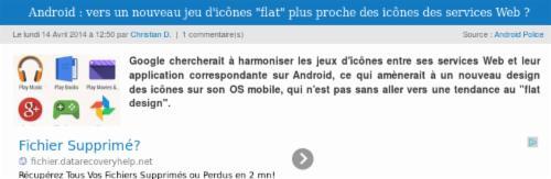 RouteurNews's tweet image. #android : vers un nouveau jeu d&apos;icônes &quot;flat&quot; plus proche des #icônes des #servicesweb ?  routeurnews.com/hlS