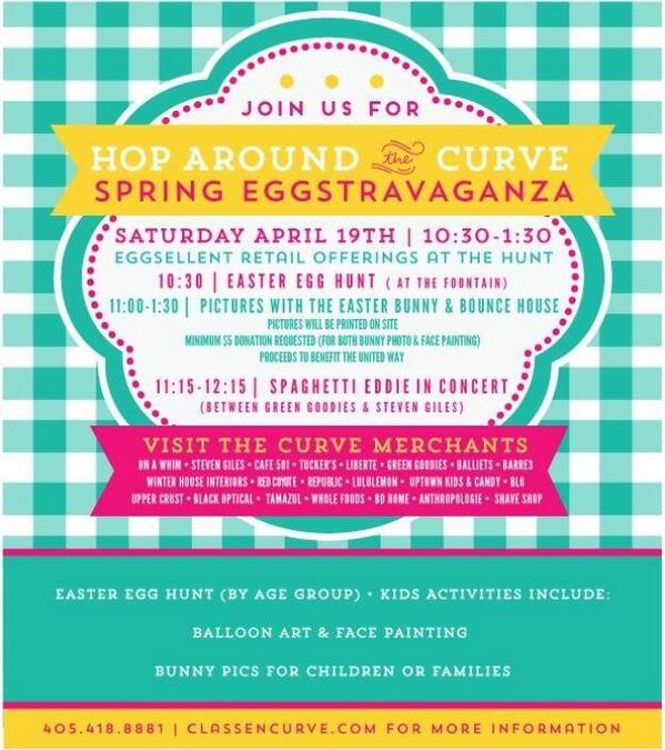 alwaysgreenerok's tweet photo. Hoping for good weather for the weekend! Ready to hop around @ClassenCurve and hear @SpaghettiEd! http://t.co/c3SC08diLj
