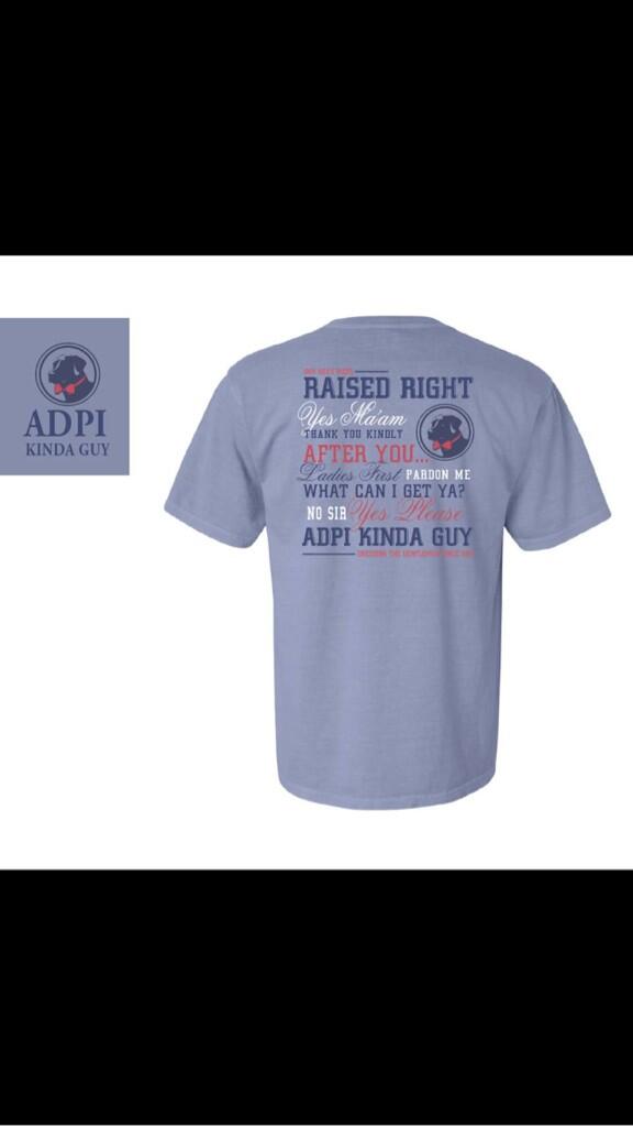 vanavond Staat Ale MO State ADPi on Twitter: "Adpi kinda guy shirts are out! 13$ checks are due to the ADPi house by next Tuesday! 💎💎 http://t.co/ENG24JDsrB" / Twitter vanavond Staat Ale MO State ADPi on Twitter: "Adpi kinda guy shirts are out! 13$ checks are due to the ADPi house by next Tuesday! 💎💎 http://t.co/ENG24JDsrB" / Twitter