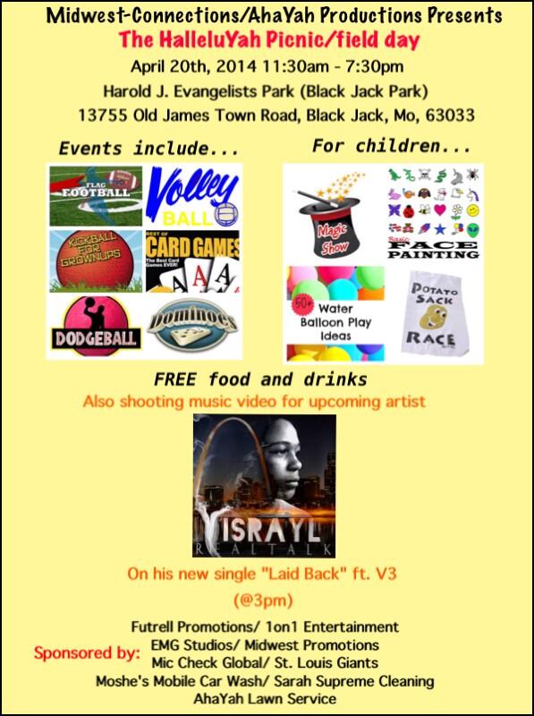 futrellpromo's tweet photo. Check out The HalleluYah Picnic/Field Day! @AYPSTL @MWConnectionss 
@StLouisAllNews http://t.co/mE2Bcwed4c