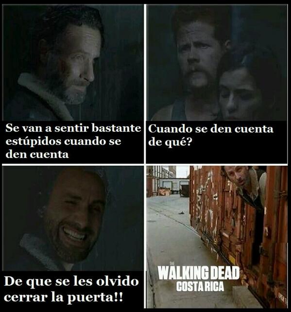DeLaTee's tweet image. Jajajaja es genial! 
#Terminus #TWD #Rick #AbrahamAndTara