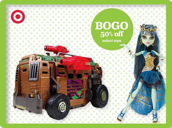 Fill up the kiddos' Easter baskets with buy one, get one 50% off top toys. tgt.biz/1kpGyHy