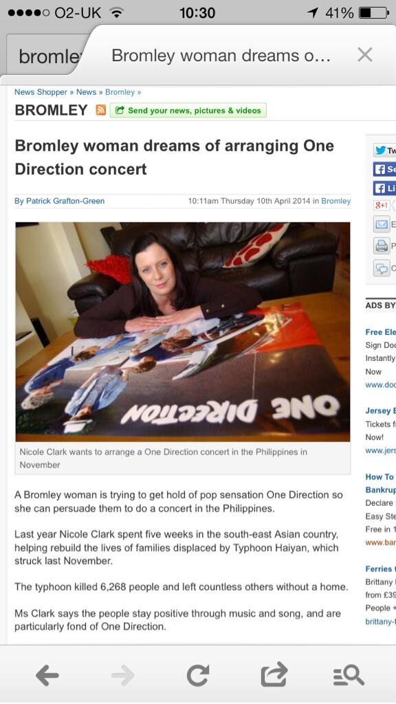 nikkiclarky's tweet image. #1yearafterthetypoon @NiallOfficial