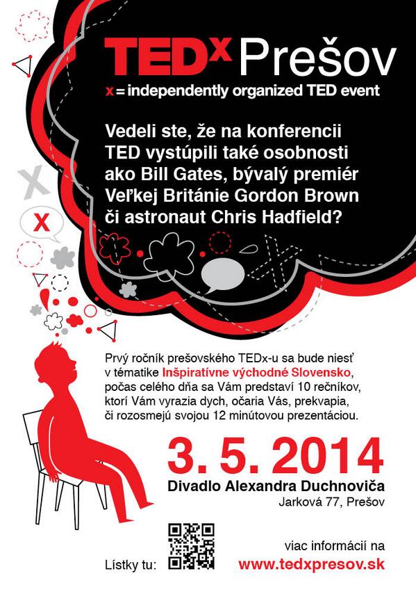 Mali sme sen. Sen o TEDxPrešov. A tento sen sa stáva skutočnosťou.