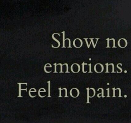 RelapseRoad's tweet image. Show no emotion,
Feel no pain.