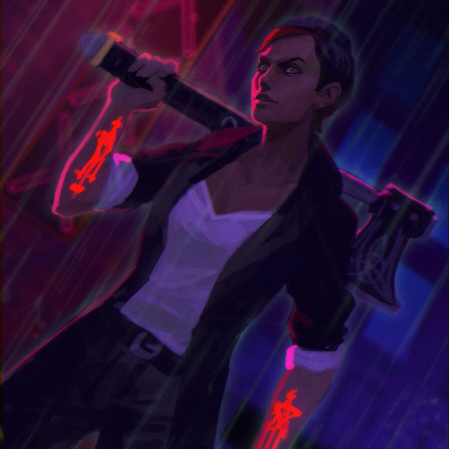 “#thewolfamongus Bloody Mary sketch” .