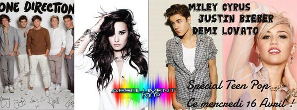 AbsolumentFANS's tweet photo. #AbsolumentFans spécial #teenpop mercredi en direct sur @radiopluriel http://t.co/Ry1IZwgAnF