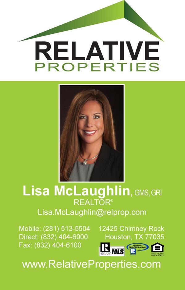 ReloLisa's tweet image. If you are in the need of a REALTOR® contact Lisa McLaughlin with Relative Properties, "We Treat You Like Family".