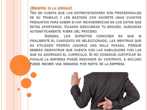 ARCCRH's tweet photo. Tip #5 a la hora de hacer un currículo. ¡Solo di la verdad y nada más que la verdad!. #curriculum #tips http://t.co/Kgs8Sx8dSz