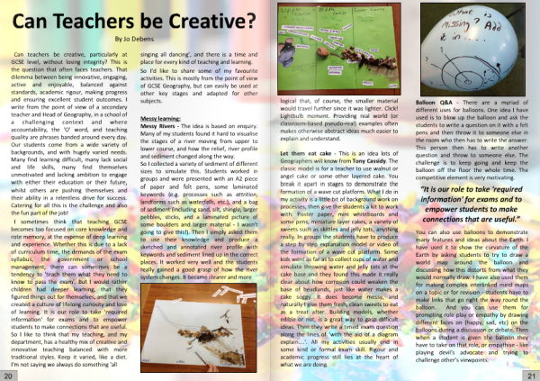 UKEdMag's tweet image. Read @geodebs guide to make your classroom a more creative place. issuu.com/ukedchat/docs/…  #ukedchat
