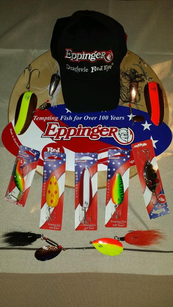 lunkerhuntertom's tweet photo. Great Monday, right in time for open water! Thanks to my friends at Eppinger! @AmericasLure #Dardevle  #PikeGoodies http://t.co/YGZGFupzR9