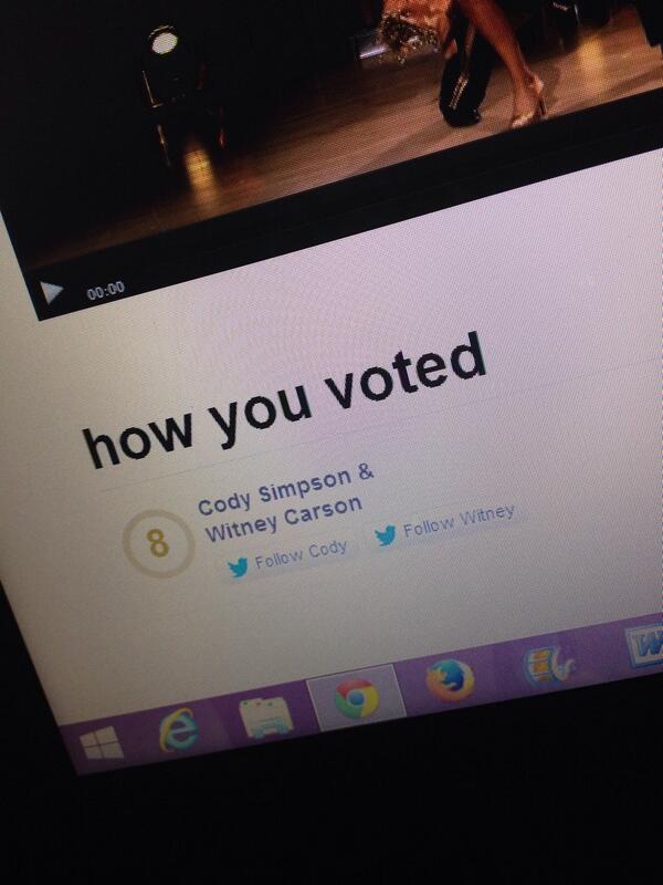O2Love4813's tweet image. Voted 😍 @CodySimpson