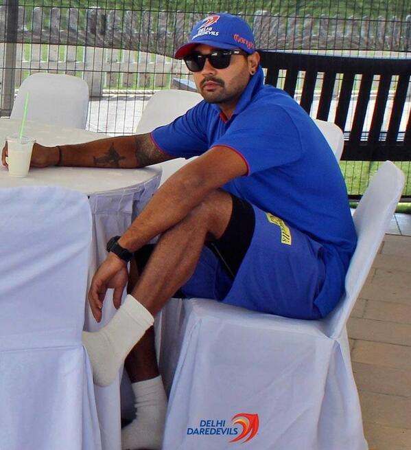 IPL's tweet photo. The @DelhiDaredevils have hit the ground running in the #UAE. Take a look at some pics #ApneMunde #PepsiIPL http://t.co/wuMJWfvVg1