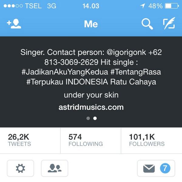 AstridMusics's tweet photo. RT @astridbasjar: Fyi. 😊 http://t.co/QCn50d9Cyc