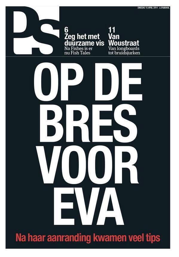 #FishTales vandaag op de voorpagina van @PSHetParool! #duurzamevis #vooriedereen <a href="/albertheijn/">Albert Heijn</a>