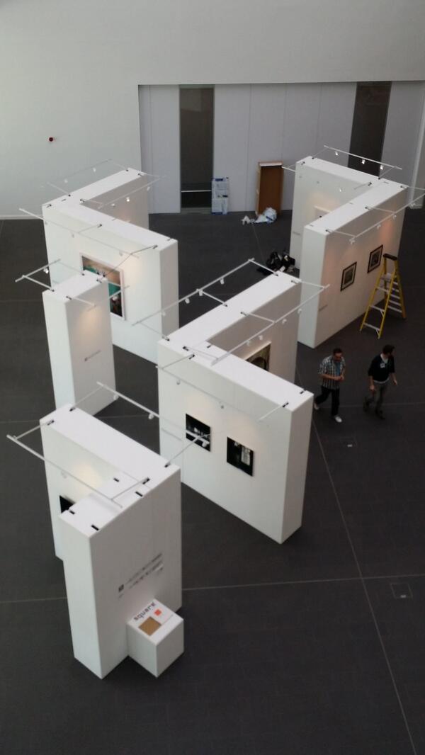 BCU_Arts's tweet photo. We're almost ready for the @square_magazine  'Photostorism' exhibition! Opens tomorrow :) http://t.co/DQ9qOD0gv8 http://t.co/g8x0Lj0yQy