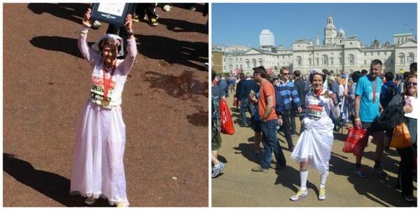 ArtOfYrSuccess's tweet image. @CompressportUK thanks for the record-breaking socks.  This bride wore white! #compressionworks