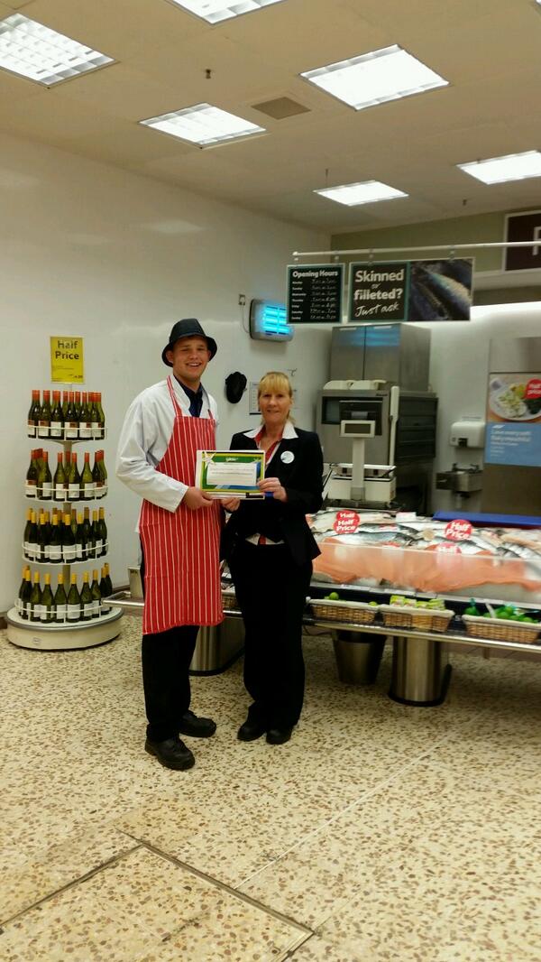Congratulations to james for recieveing a values award for excellent customer service <a href="/TescoWeston/">Tesco Weston-super-M</a> <a href="/lorrydavison/">Lorraine Davison</a>