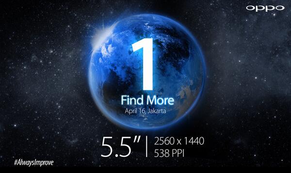 OPPOIndonesia's tweet photo. 1 hari lagi OPPO #Find7 akan hadir di Indonesia. Pantau timeline besok untuk live reportnya :) #AlwaysImprove http://t.co/2jkquhZ47o