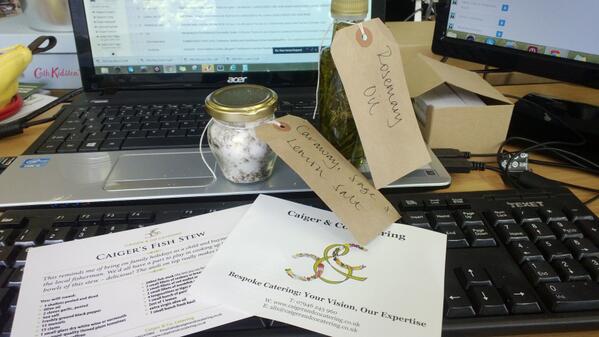 Best postal delivery ever! Tasty treats from one of supplier <a href="/caigerskitchen/">Caiger & Co Catering</a>. Won't last long here at <a href="/HireSpace/">Hire Space</a>...