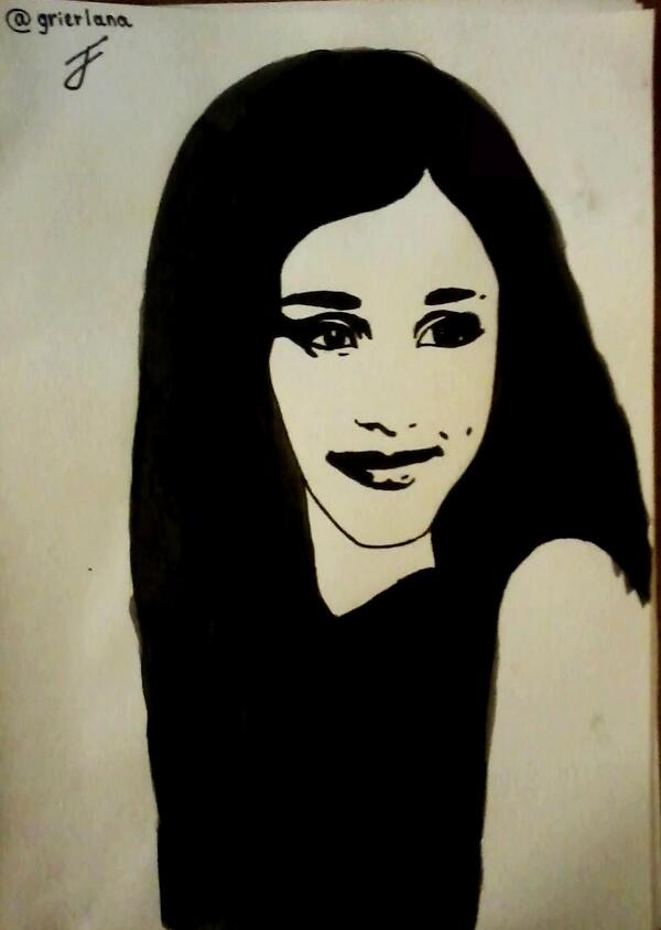 grierlana's tweet image. #4DaysUntilProblem Hey,@ArianaGrande 💕   I drew y ♥   can y pls follow me?🌸  1880