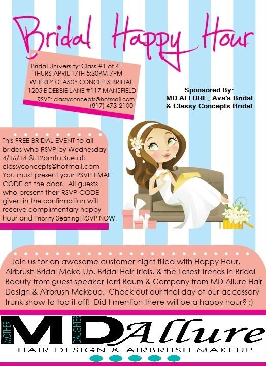 DFWPWG's tweet image. #Bridal #HappyHour happening tomorrow at Classy Concepts Bridal! This is a must attend {free} event for DFW #brides!