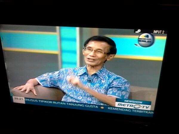 Me....at Metro TV tonight at 20.00 WIB