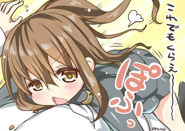 Ryuki Fanbox 提督をダメにする文月 艦これ版深夜の真剣お絵描き60分一本勝負 Http T Co Gounxkoaco