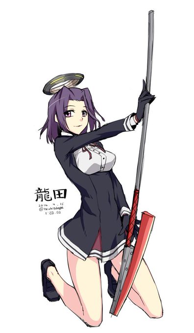 時間オーバー龍田さん #艦これ版深夜の真剣お絵描き60分一本勝負 