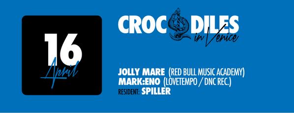Tomorrow @ Crocodiles in Venice w/ <a href="/jollymare/">Jolly Mare</a> + <a href="/Mark_eno/">Mark:eno aka M!P</a> - Info: facebook.com/events/5318412… #Venezia #venice