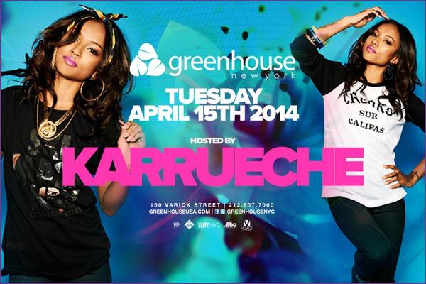 Tonite the always fly <a href="/karrueche/">Karrueche Tran</a> is in our house! <a href="/DJSpadeNYC/">spademuzik</a> <a href="/burnitdowngroup/">Alvon Miller</a> <a href="/TaliGore/">Tali Gore</a> <a href="/Edgar_NYC_/">E</a> <a href="/DonnyGleam/">Donny Gleam</a>