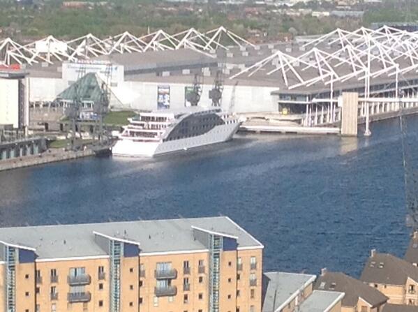 Edb112's tweet image. Sunborn London is here, ready to open soon.  Great view from Emirates Airline!