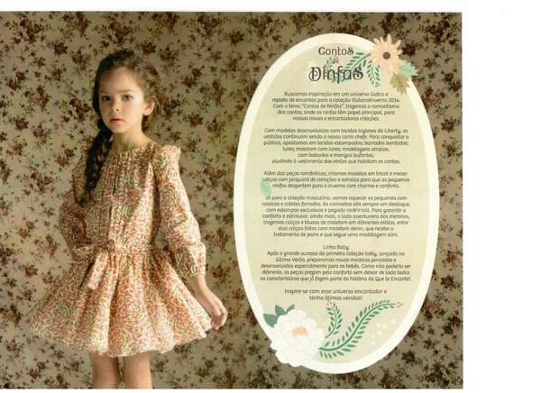 KidseCo's tweet photo. Coleção outono/inverno "Contos de Ninfas " da Que Te Encante na Kids e Co. Simplesmente...Linda !!! http://t.co/DQb4L7Pf7O