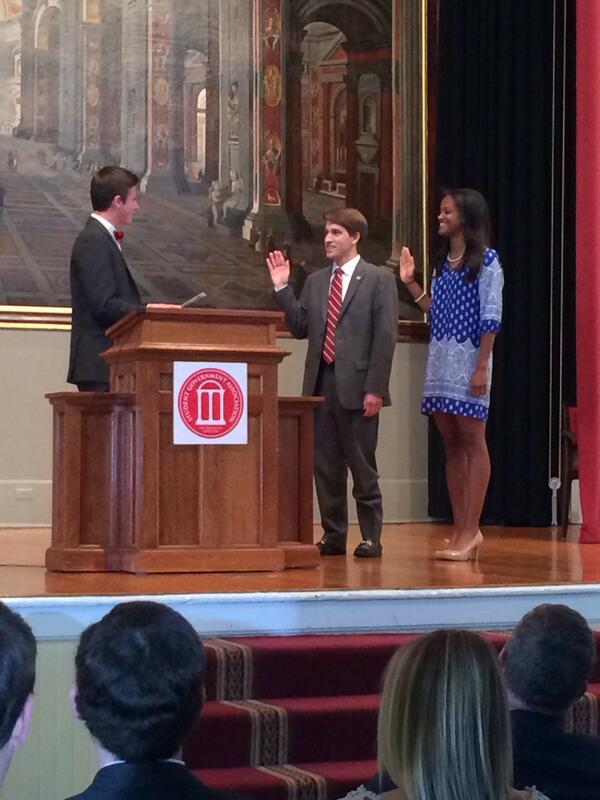 DJB4UGA's tweet photo. We're so proud to see these three taking their oaths of office! http://t.co/qfeIBOmxyw