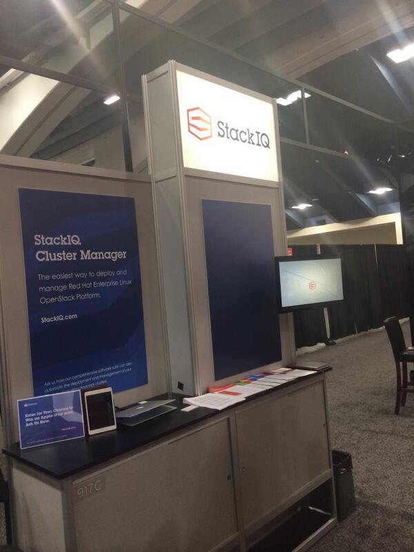 StackIQ's tweet image. It&apos;s happening now at #RHSummit . Visit #StackIQ booth (917G) and enter for your chance to win an #iPad