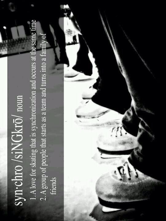 Good definition ! Don ´t Forget our goal ! Together WE can do it. #olympicgames #whynotsynchro2018 <a href="/WhyNotSynchro/">Synchronized Skating</a>