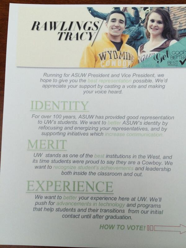 nedvedellbogen's tweet photo. Vote Rawlings and Tracy on asuw now!!! http://t.co/7PPQBM8zHu