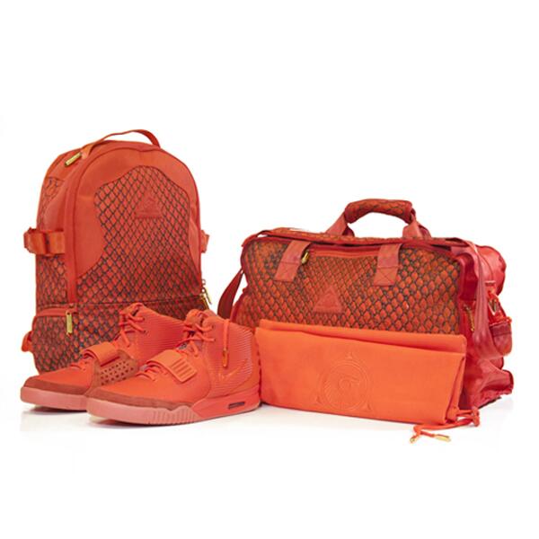 Sprayground Backpack Rython Red October Yeezy 2 Red Python Carry Pack Full  Zip