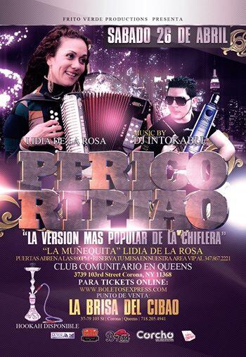 fritoverdeprodu's tweet photo. Frito Verde Productions &amp; La Brisa Del Cibao Presentan:  Perico Ripiao En Vivo Lidia De La Rosa, DJ Intokable. http://t.co/ysN6FFd9Gt