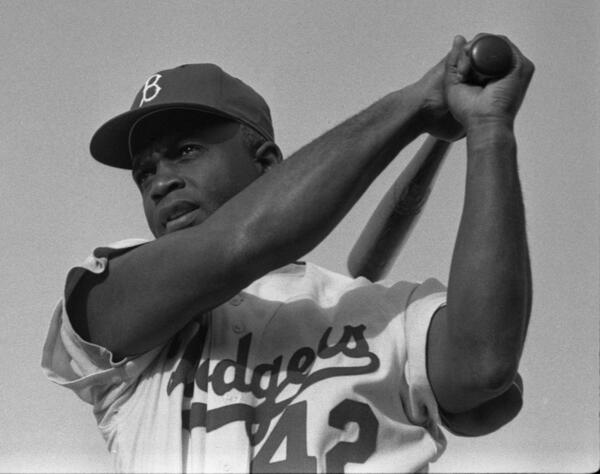 No. 42. He hit it out of the park. #JackieRobinsonDay