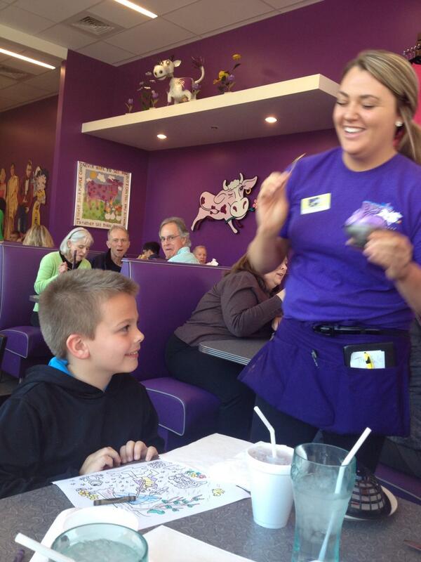 tatefletch's tweet photo. Purple Cow for birthday dinner tonight! Mooooooo Yeahhh @purplecowtweets 🐮 http://t.co/DCCjHjDiZa