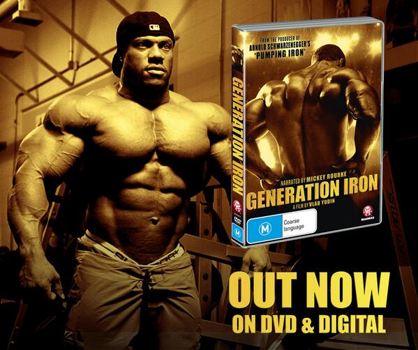 From the producer of #PumpingIron comes #GenerationIron. Out today on DVD &amp; Digital! mad.mn/geniron