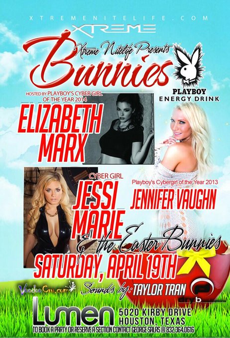 Bunny party with my girls! If you live In Houston Texas make sure to come say hi! 😍😘💋 @TheRealJV @elizabethmarxs<a href="/tag/playboy"class="tags"><span>#playboy</span></a><a href="/tag/bunny"class="tags"><span>#bunny</span></a>
